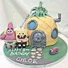 Pineapple house character cake. Price band F