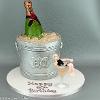 Champagne ice bucket cake. Price band E