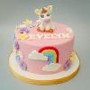 Unicorn rainbow cake. Price band B