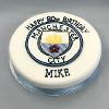 Sports badge cake. 8" round classic simplicity