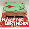 Snooker table cake. Price band D