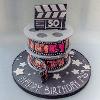 2 tier film fan cake. Price band BB
