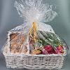 Hampers of cake and fruit for clients or customers.Prices available on request
