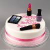 Makeup cake. 9" round Classic simplicity
